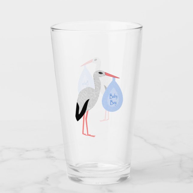 Copo De Pint Tempestade de Bebê Azul (Frente)