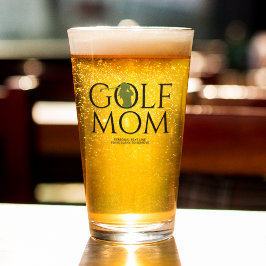Copo De Pint Tendência Legal "GOLF MOM" Ponto Verde