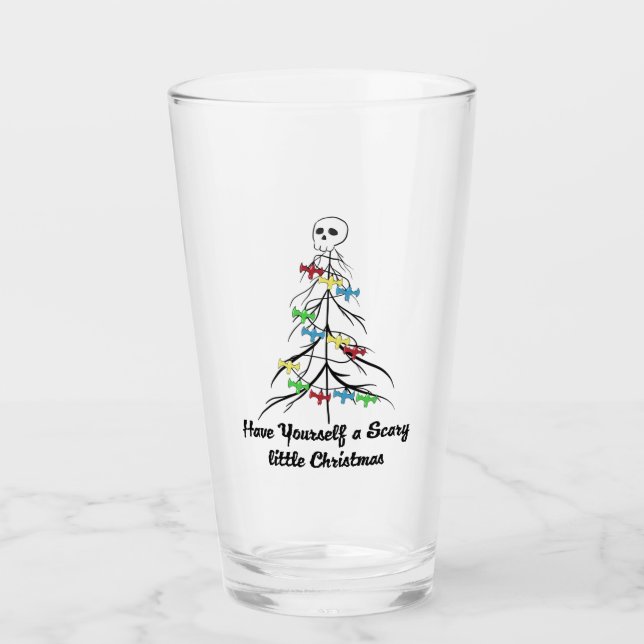 Copo De Pint Tenha um Natal assustador! (Frente)