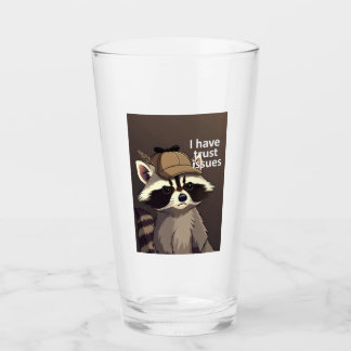 Copo De Pint Tenho Problemas de Confiança Raccoon Tumbler | Eng