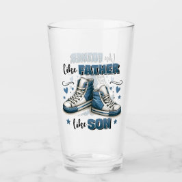 Copo De Pint Tênis Azuis Como Pai, Como Filho