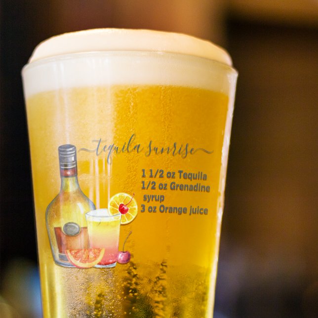 Copo De Pint Tequila Sunrise - Receita de Água Mistura Bebida (Criador carregado)