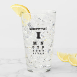 Copo De Pint Teste de Sobriedade Engraçado 🍻 Gráfico de Olhos