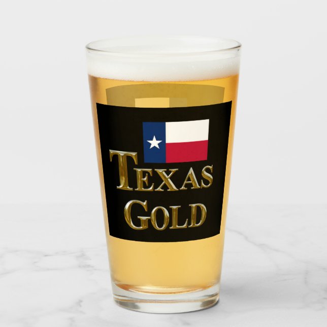 COPO DE PINT TEXAS DOURADOS (Frente (Preenchido))