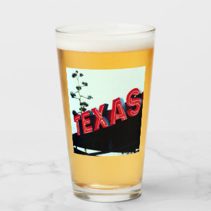 Copo De Pint Texas Red Neon Lights EUA