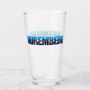 Copo De Pint Texto de Nuremberga composto pela vista da cidade