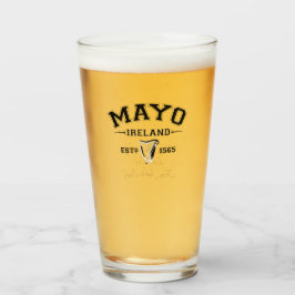 Copo De Pint Texto Personalizado do Condado Irlandês Mayo Irlan