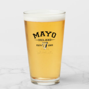 Copo De Pint Texto Personalizado do Condado Irlandês Mayo Irlan