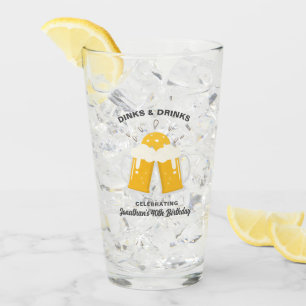 Copo De Pint Texto Personalizado Do Jogador De Esferas De Beer 