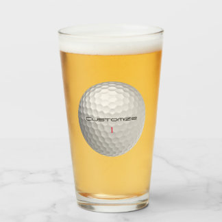 Copo De Pint Textura de Bola de Golfe Branca Com Reentrâncias N