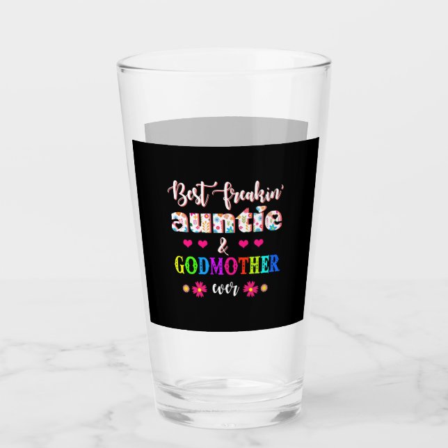 Copo De Pint Tia E Madrinha Da Flor Nunca (Frente)