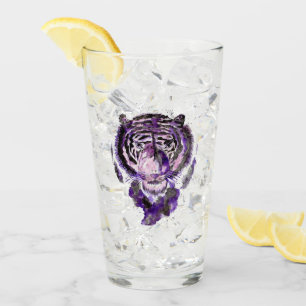 Copo De Pint Tigre de Aquarela Roxo
