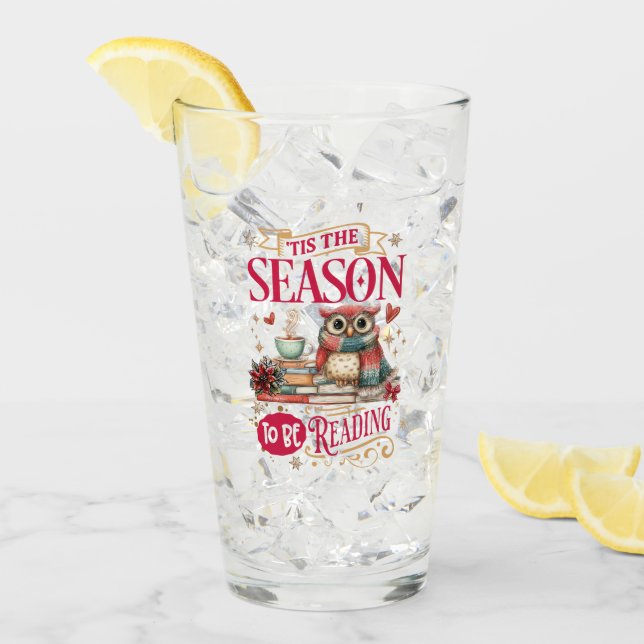 Copo De Pint 'Tis The Season to Be Reading  (Gelo frontal)