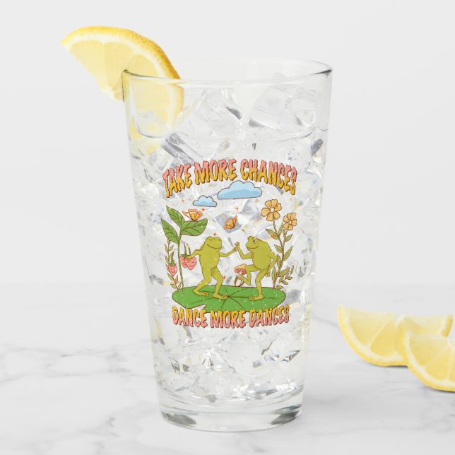 Copo De Pint Tome Mais Chances, Dance Mais Danças (Gelo frontal)