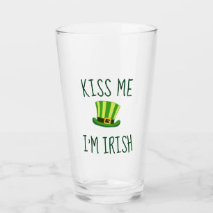 Copo De Pint Top Hat Me Beija Im Irish