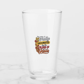 Copo De Pint Totalmente Vacinado pelo Sangue de Jesus Camisa De