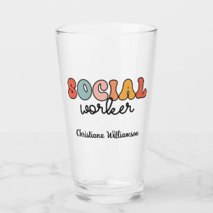 Copo De Pint Trabalhador Social Retroativo Personalizado