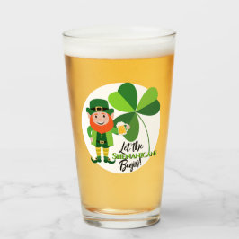 Copo De Pint Travessuras Leprechaun Trevo Dia de São Patrício