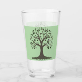 Copo De Pint 🌳 Tree of Life Tall Drinking Glass - Barware 🥛