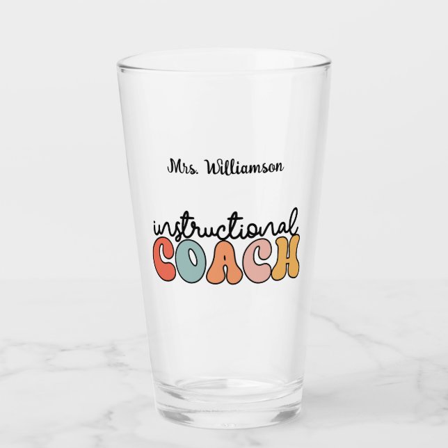 Copo De Pint Treinador educacional Treinador Personalizado Retr (Frente)