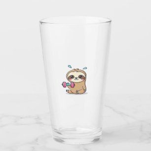 Copo De Pint Treino Divertido de Preguiça Chibi  Cartoon de Aca