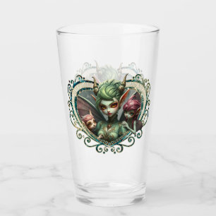 Copo De Pint Três fadas, os companheiros do coração mágico.