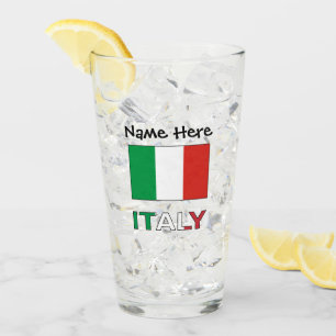 Copo De Pint Tricolore Moderno Nome Aqui Bandeira Italiana