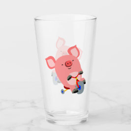 Copo De Pint Tricycle Pig Tumbler de Cartoon