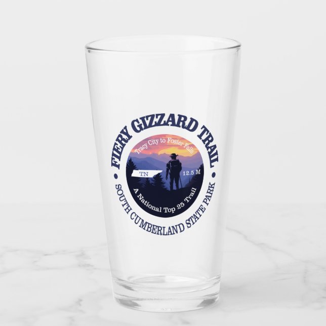Copo De Pint Trilha de Fiery Gizzard (rd2) (Frente)