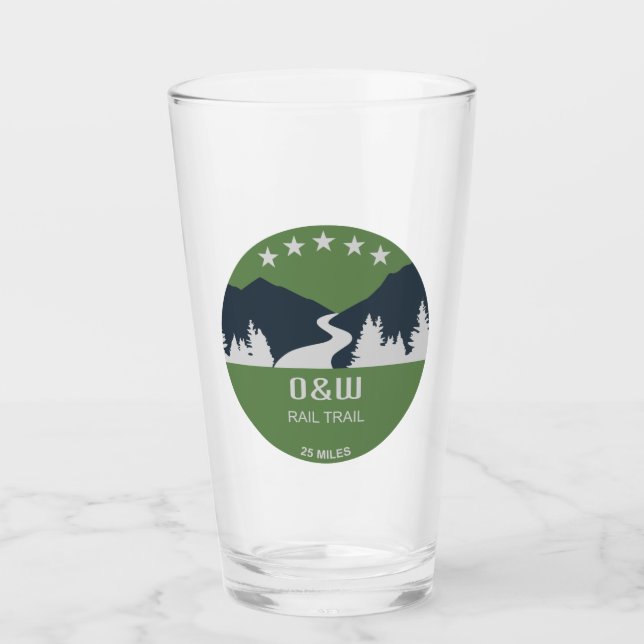 Copo De Pint Trilha de Trilho O&W (Frente)