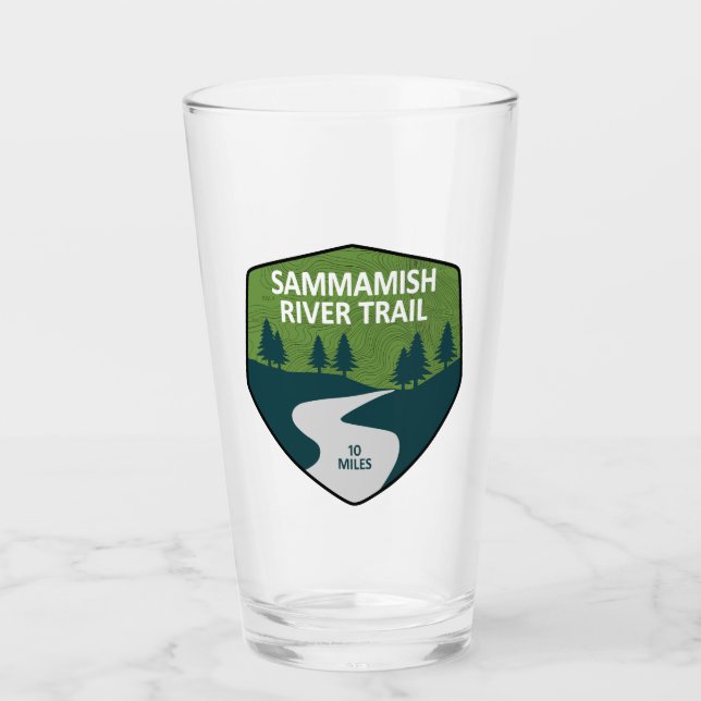Copo De Pint Trilha do Rio Sammamish Washington (Frente)