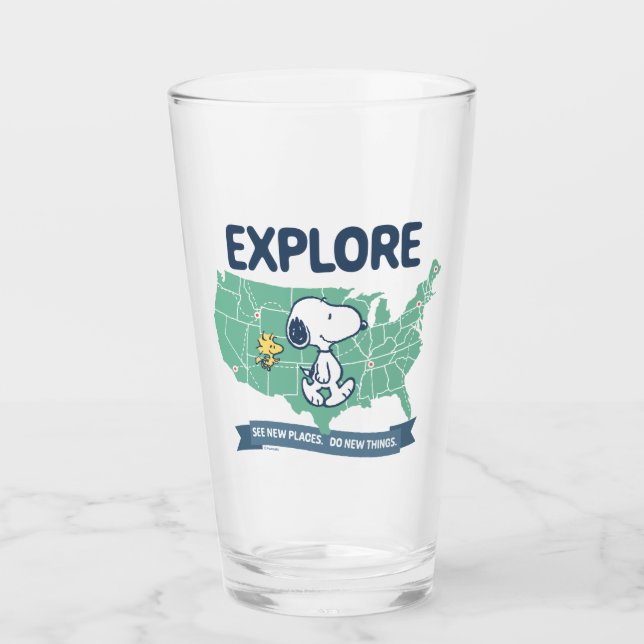 Copo De Pint Trippin rodoviário | Explorações de amendoins (Frente)