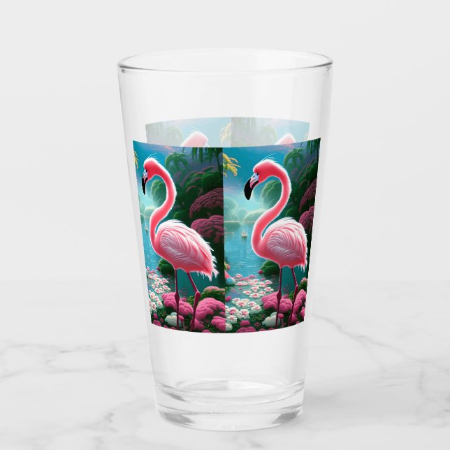 Copo De Pint Tropical Flamingo-70852 Elegante (Frente)