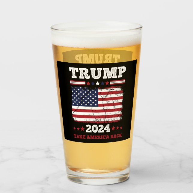 Copo De Pint Trump 2024 (Traseira (Preenchido))
