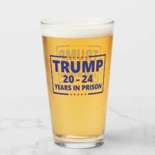 Copo De Pint Trump 20 - 24 anos de prisão engraçada anti-trunfo
