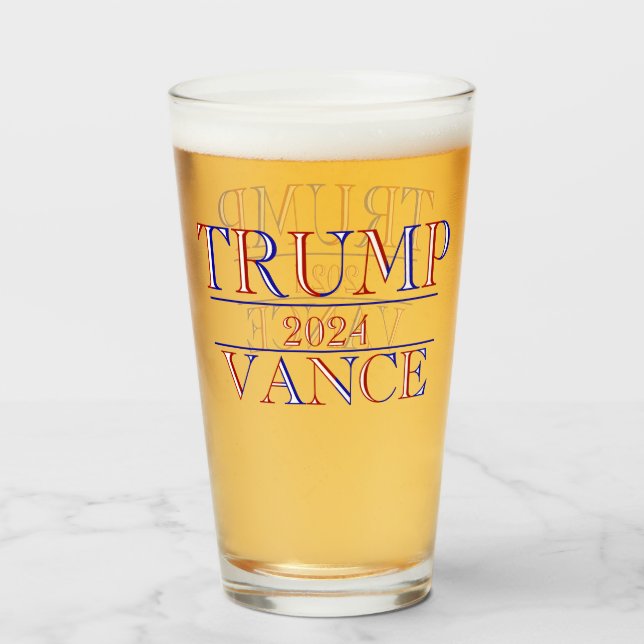 Copo De Pint Trump Vance 2024 (Frente (Preenchido))