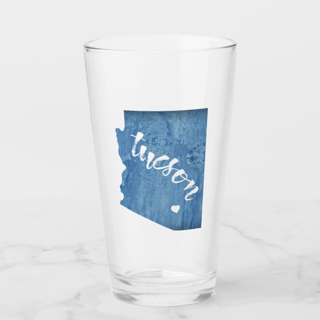 Copo De Pint Tucson Arizona Madeira Grain (Frente)