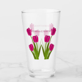 Copo De Pint Tulips Glass Cups