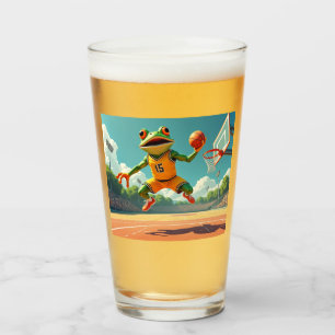 Copo De Pint Tumbador de vidro de Sapo de basquete