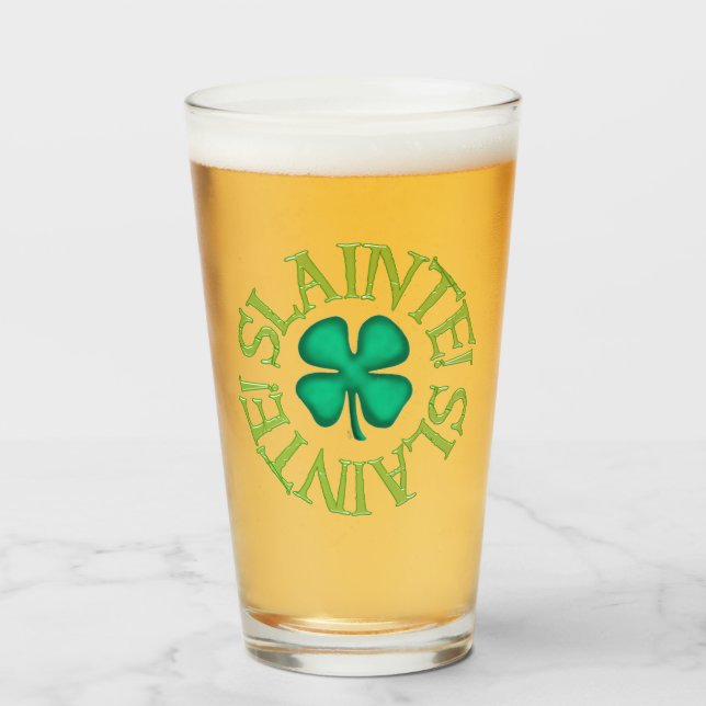 Copo De Pint Tumbador de vidro esmagado (Frente (Preenchido))