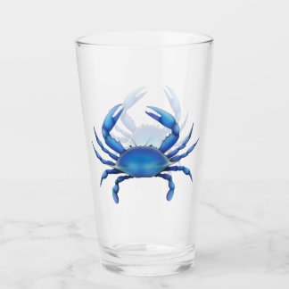 Copo De Pint Tumbler atlântico do vidro do caranguejo azul
