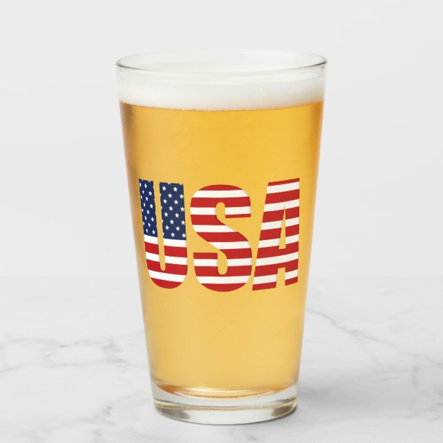 Copo De Pint Tumbler de 4 de julho (Frente (Preenchido))