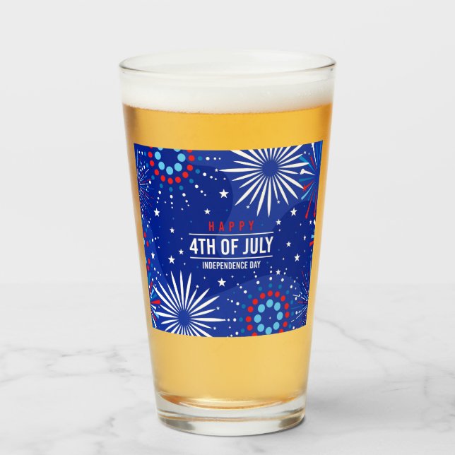 Copo De Pint Tumbler de 4 de julho (Frente (Preenchido))