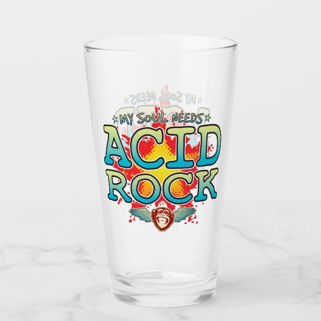 Copo De Pint Tumbler De Alma Acid Rock (Frente)