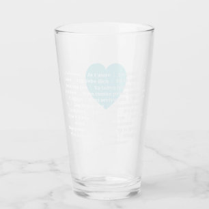 Copo De Pint Tumbler de amor multilíngue - Azul minúsculo