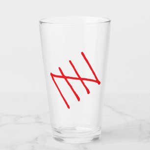 Copo De Pint Tumbler de Clipart de Vetor de Marcas Tally