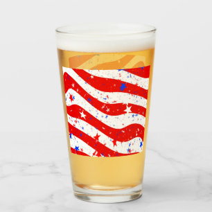Copo De Pint Tumbler de estrelas e riscas