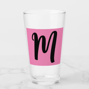 COPO DE PINT TUMBLER DE TINTA DE VIDRO MONOGRAM