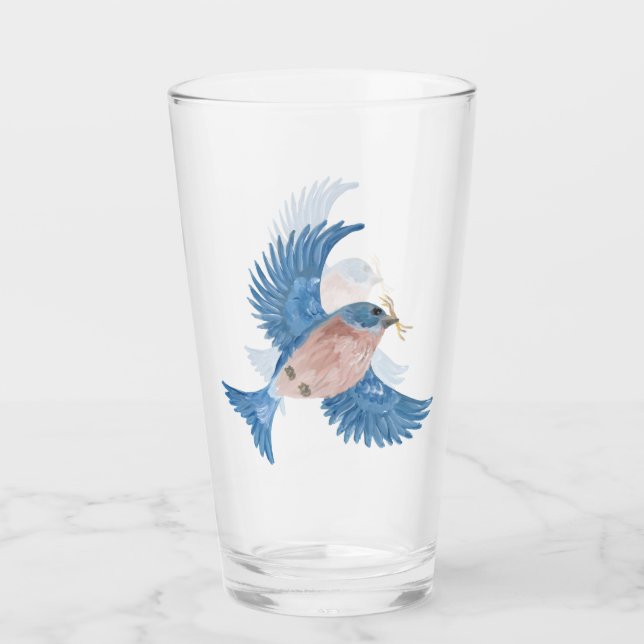Copo De Pint Tumbler de vidro Bluebird (Frente)