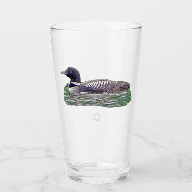 Copo De Pint Tumbler de vidro com leão comum (Frente)